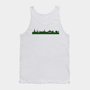 KALKAR skyline in forest green Tank Top